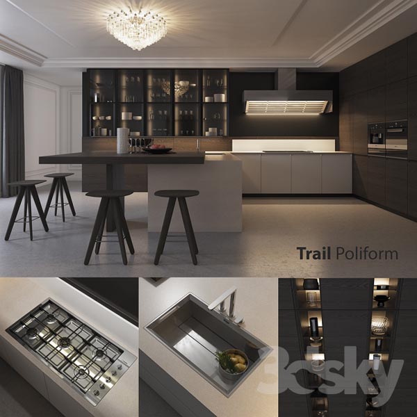 مدل سه بعدی کابینت 054