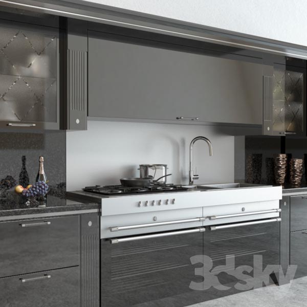 Scavolini Baccarat Kitchen Black3296