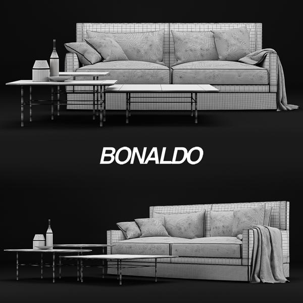 3D Model Bonaldo Paraiso Sofa 109 Free Download 2