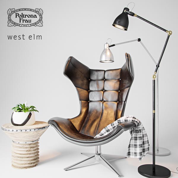 Armchair with decor 1