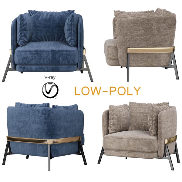 مدل سه بعدی صندلی راحتی 597