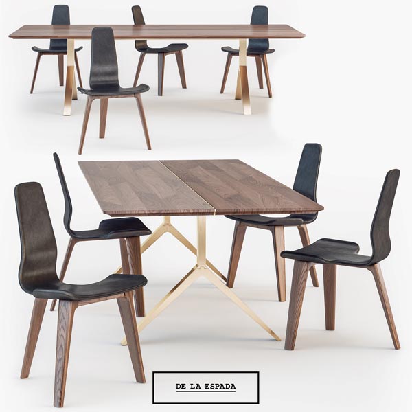 De La Espada Overton Dining Table Tapas Chair309
