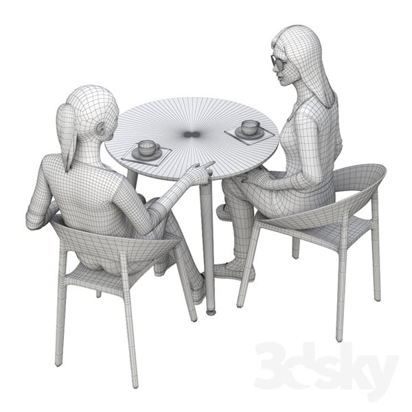 Girls in a Cafe1709