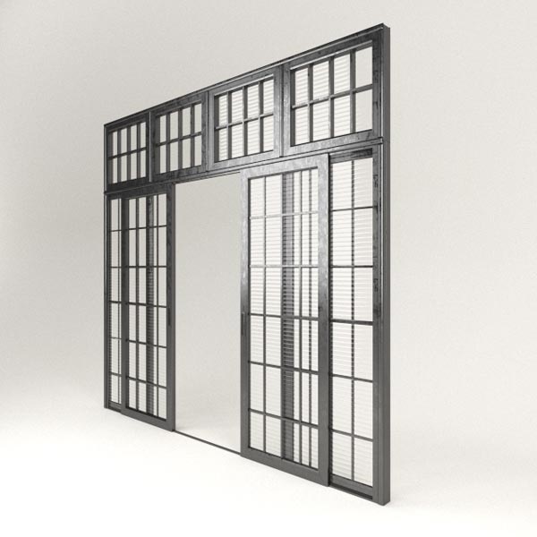 Industrial iron door