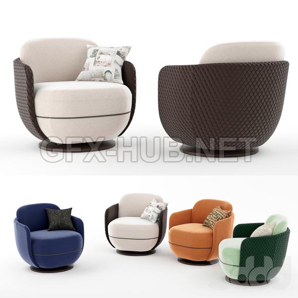 Miles Lounge armchair by Wittmann (Corona) 132