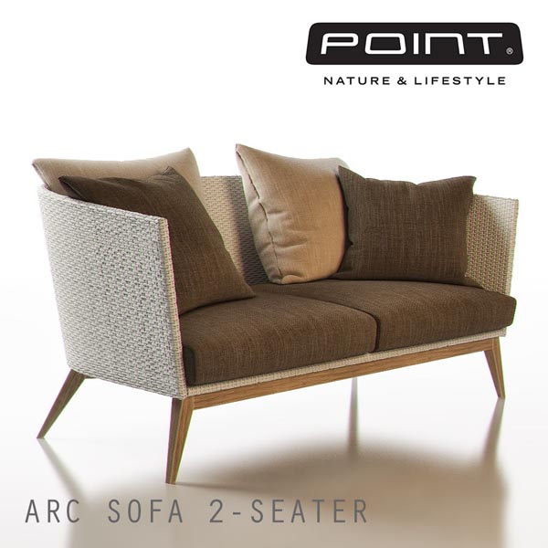 Point Arc Outdoor 2-Seater Sofa-Ditim (1)