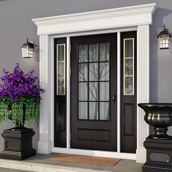 Windows and doors in the style of modern classics v2 (Vray) 062