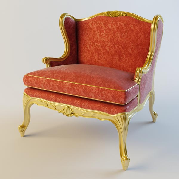 مدل سه بعدی صندلی کلاسیک 586