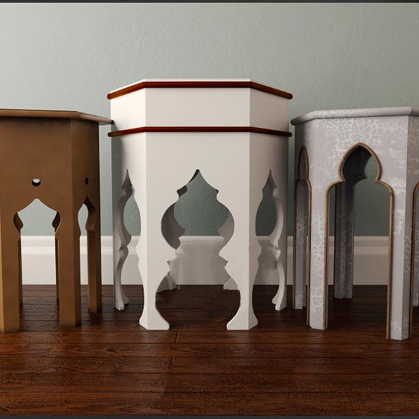 مدل سه بعدی میز تک 396