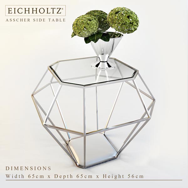 EICHHOLTZ ASSCHER SIDE TABLE