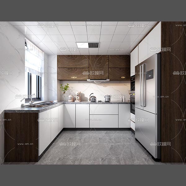 مدل سه بعدی صحنه آماده ناهارخوری 056