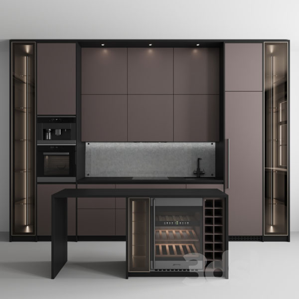 مدل سه بعدی کابینت 0095