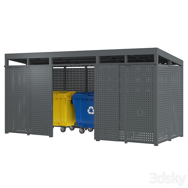 مدل سه بعدی لوازم شهری 0019