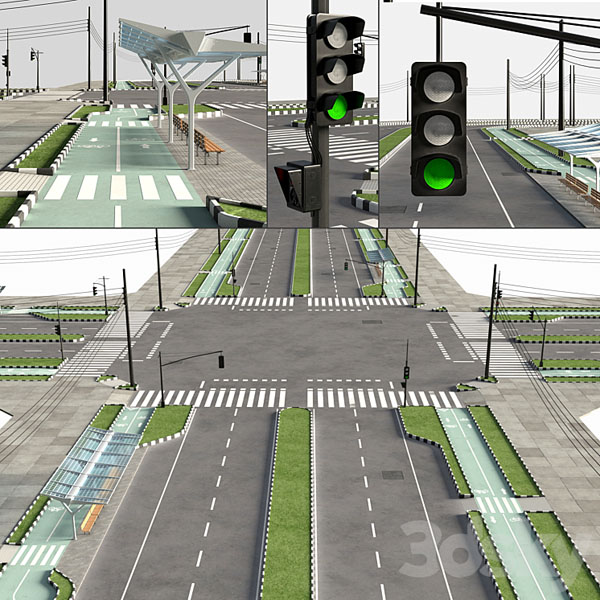 مدل سه بعدی خیابان 0022