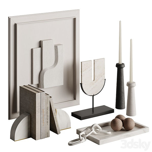 مدل سه بعدی ست دکوری 0328